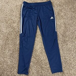Adidas Tiro 17 Track Pants Men Size Large Blue Taper Ankle Zip Pockets D94733